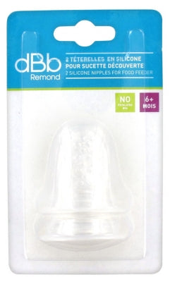 Dbb Remond 2 Silicone Nipples For Food Feeder