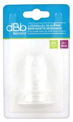 Dbb Remond 2 Silicone Nipples For Food Feeder