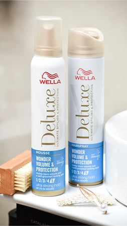 Wella Deluxe Wonder Volume & Protection Styling Mousse For Hair Volume 