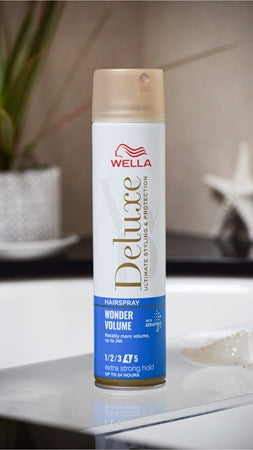 Wella Deluxe Wonder Volume Strong-Hold Hairspray For Volume 