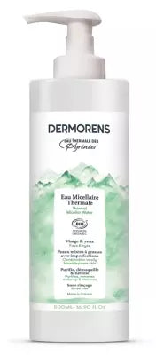 Dermorens Organic Thermal Spring Water For Combination To Oily Skin 500 Ml