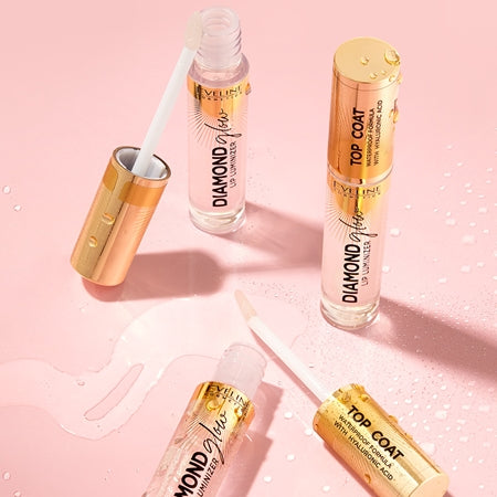 Eveline Cosmetics Diamond Glow Shimmering Lip Gloss With Hyaluronic Acid 