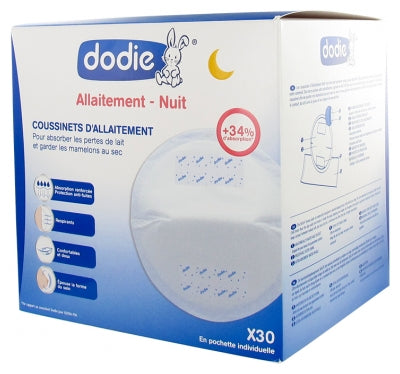 Dodie Breastfeeding Night Breast Pads 30 Breast Pads