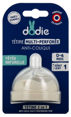 Dodie Multi-Perforated Teat Slow Flow 0-6 Months