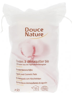 Douce Nature Ovales À Démaquiller Bio 50 Cotons