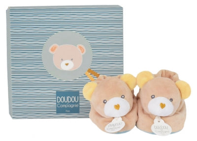 Doudou Et Compagnie Maé The Bear Slippers 0-6 Months