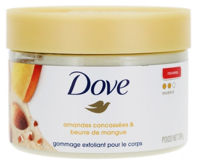 Dove Moderate Body Scrub Crushed Almonds And Mango Butter 298G
