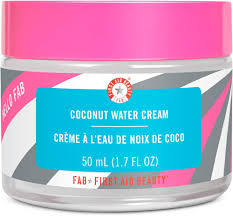 First Aid Beauty Hello FAB Coconut Water Cream – Lightweight, Oil-Free Face Moisturizer – 1.7 oz.