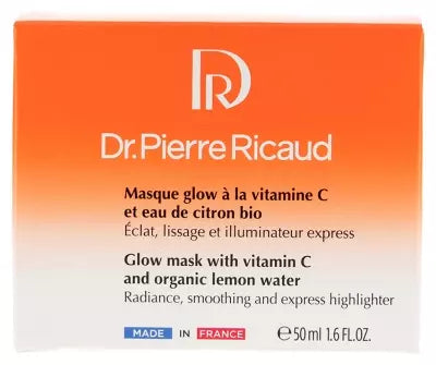 Dr Pierre Ricaud Glow Mask With Vitamin C And Organic Lemon Water 50 Ml