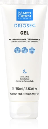 Martiderm Driosec Gel Antitranspirante Hand And Foot Gel For Excessive Perspiration 