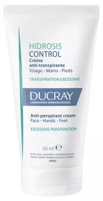 Ducray Hidrosis Control Antiperspirant Cream Face-Hands-Feet 50Ml