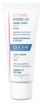 Ducray Ictyane Hydra Uv Light Cream Spf30 Face 40Ml