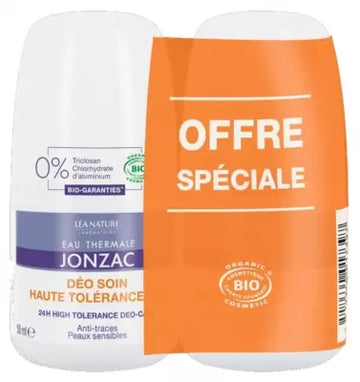 Eau De Jonzac Deodorant High Tolerance Care 24H Organic 2 X 50Ml