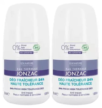 Eau De Jonzac 24H Fresh High Tolerance Deo Organic 2 X 50Ml