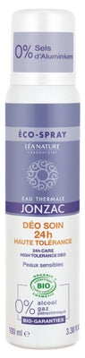 Eau De Jonzac Organic High Tolerance 24H Deo Care 100Ml