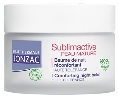 Eau Thermale Jonzac Sublimactive Mature Skin Comforting Night Balm Organic 50 Ml