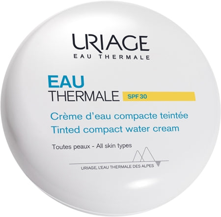Uriage Eau Thermale Water Cream Tinted Compact Spf 30 Silk Powder To Even Out Skin Tone