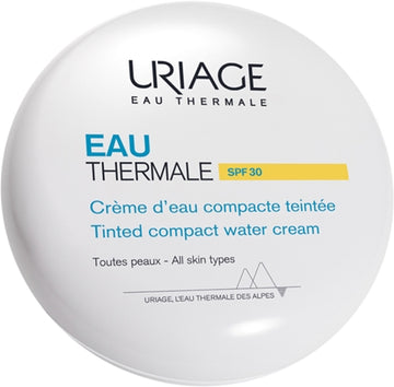 Uriage Eau Thermale Water Cream Tinted Compact Spf 30 Silk Powder To Even Out Skin Tone