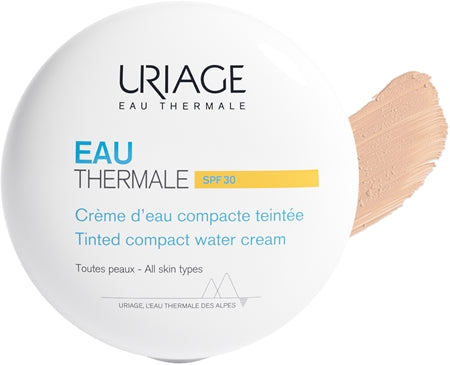 Uriage Eau Thermale Water Cream Tinted Compact Spf 30 Silk Powder To Even Out Skin Tone 