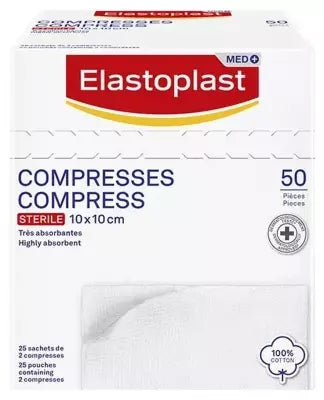 Elastoplast 50 Sterile Compresses 10 X 10 Cm