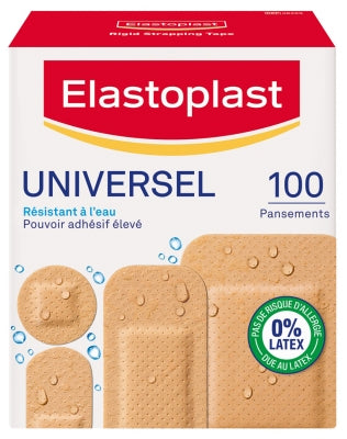 Elastoplast Universal Plasters 100 Plasters 4 Sizes