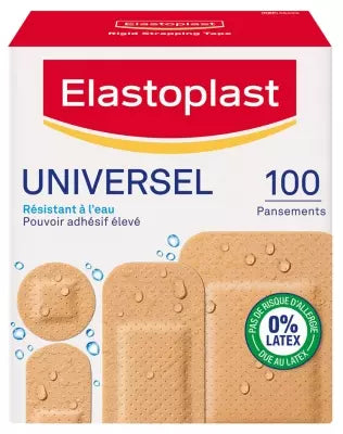 Elastoplast Universal Plasters 100 Plasters 4 Sizes