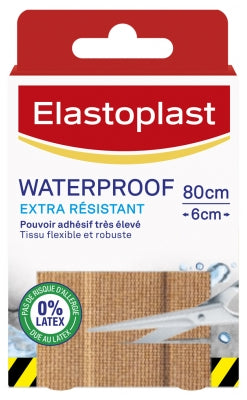 Elastoplast Waterproof Extra Resistant Plaster 8 Strips 10Cm X 6Cm