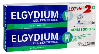 Elgydium Sensitive Teeth Toothpaste Gel 2 X 75Ml