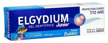 Elgydium Toothpaste Gel Junior Decay Protection 7/12 Years Old Bubble Aroma 50Ml