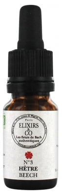 Elixirs & Co Elixirs De Bach N°3 Beech Organic 10Ml