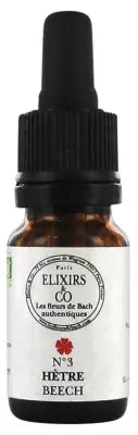 Elixirs & Co Elixirs De Bach N°3 Beech Organic 10Ml