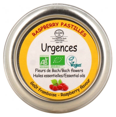 Elixirs & Co Pastilles Emergency Raspberry Flavour Organic 45G