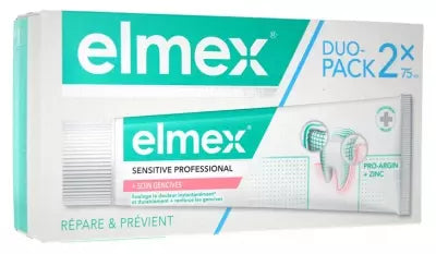 Elmex Sensitive Professional + Gums Care 2 X 75Ml