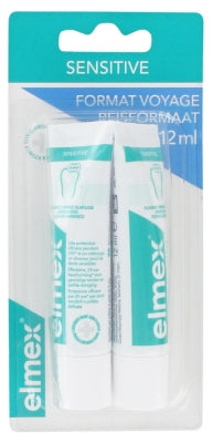 Elmex Sensitive Toothpaste Travel Size 2 X 12Ml