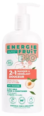 Energie Fruit 2In1 Mild Mask And Conditioner White Peak And Organic Rice Water 300Ml