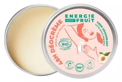 Energie Fruit 48Hr Cream Deodorant With Peach Fragrance Organic 45G