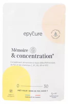 Epycure Memory & Concentration 60 Capsules