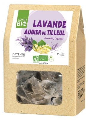 Esprit Bio Lavender Linden Sapwood To Infuse 15 Sachets