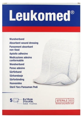 Essity Leukomed 5 Non-Woven Absorbent Wound Dressings 8 X 10Cm