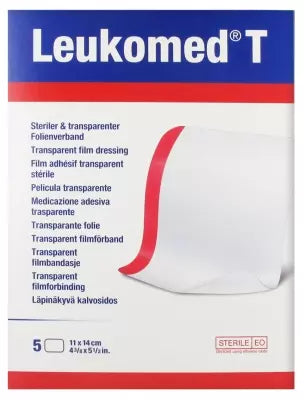 Essity Leukomed T 5 Transparent Film Dressings Large Format 11 X 14Cm