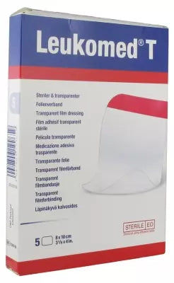 Essity Leukomed T 5 Medium Size Transparent Film Dressings 8 X 10Cm