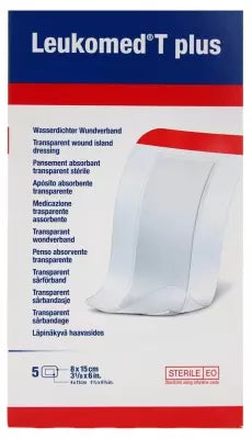 Essity Leukomed T Plus 5 Large Size Transparent Absorbent Plasters