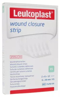 Essity Leukoplast Adhesive Skin Sutures 2 X 6 Strips 6 X 38 Mm