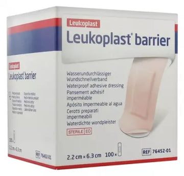 Essity Leukoplast Barrier 100 Waterproof Adhesive Bandages 2,2Cm X 6,3Cm