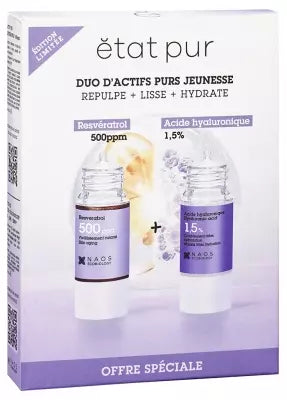 Etat Pur Actif Pur Resveratrol 15 Ml + Acide Hyaluronique 15 Ml
