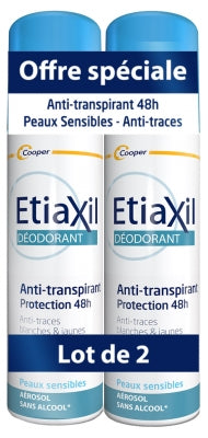 Etiaxil Anti-Perspirant Protection Deodorant 48H Aerosol 2 X 150Ml