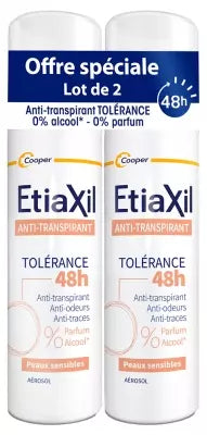 Etiaxil Anti-Perspirant 48H Tolerance Lot Of 2 X 150 Ml