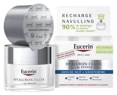 Eucerin Hyaluron-Filler + 3X Effect Night Care Refill 50 Ml