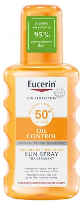 Eucerin Sun Protection Oil Control Transparent Sun Spray Spf50+ 200Ml