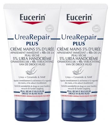 Eucerin Urearepair Plus 5% Urea Hand Cream 2 X 75Ml